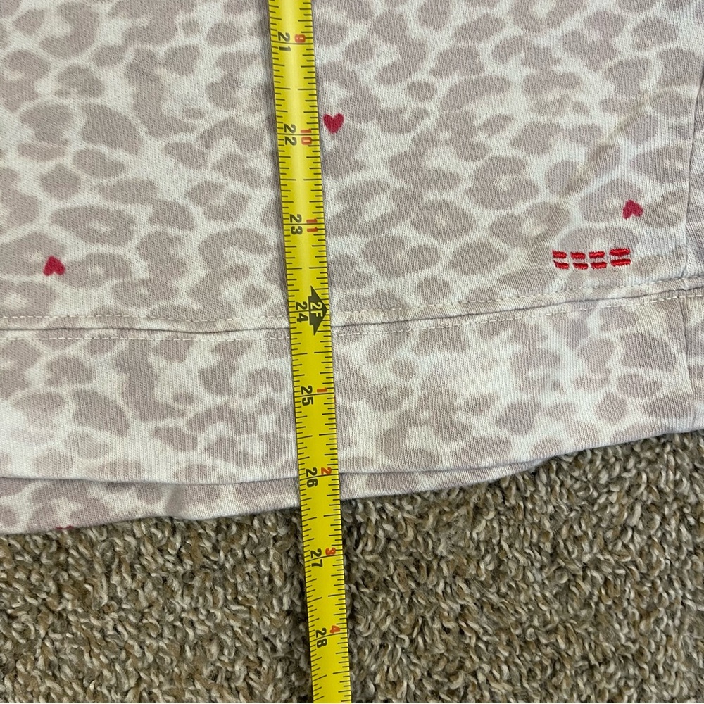 Peace Love World French Terry Pullover Sweatshirt Leopard Women’s Size 1X - Picture 7 of 8